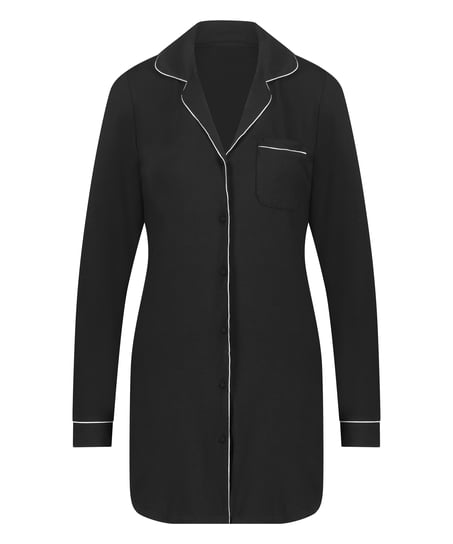 Sukienka Essential z dżerseju z długim rękawem, Czarny