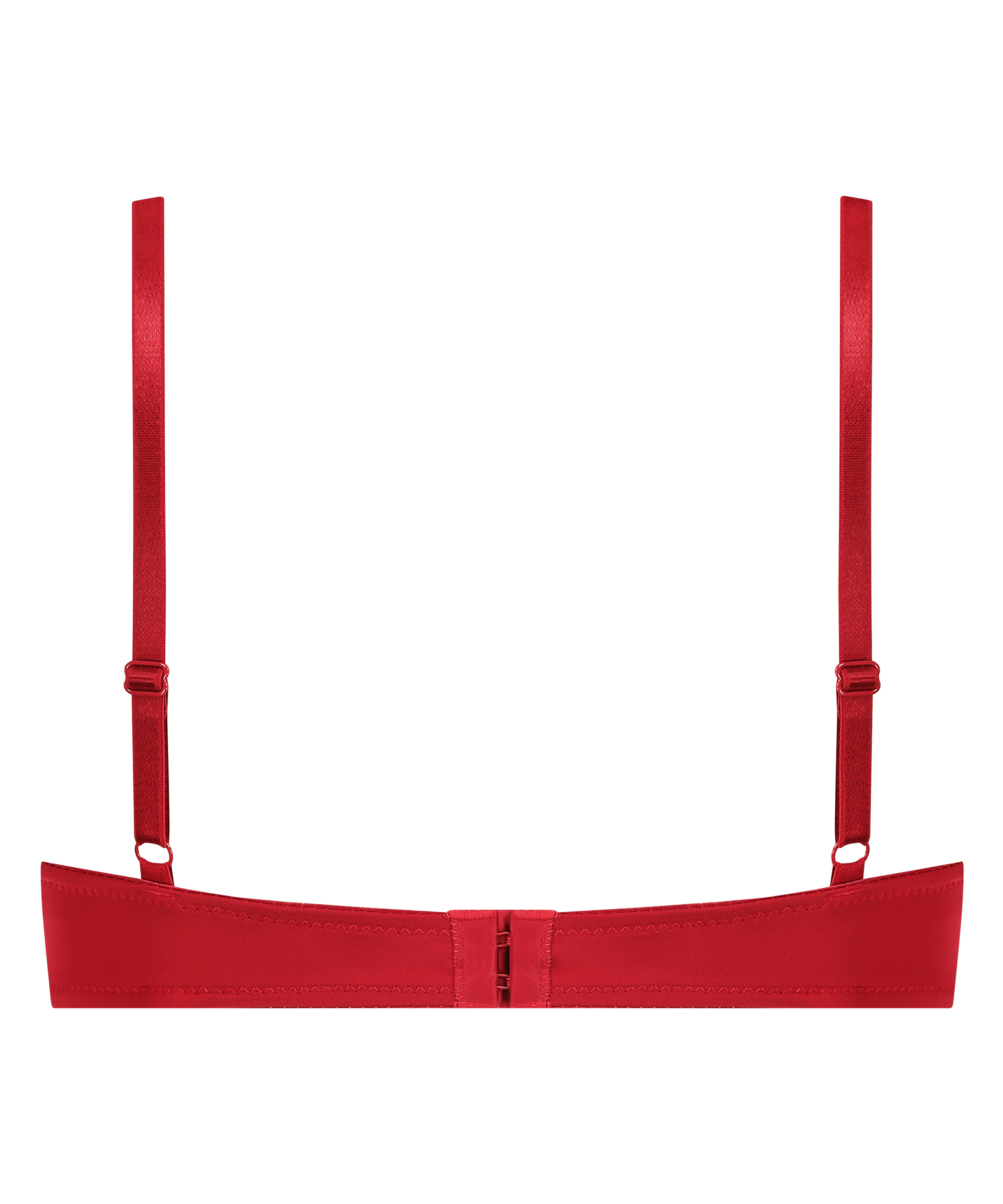 ﻿Biustonosz usztywniany z fiszbinami Plunge, Czerwony, main