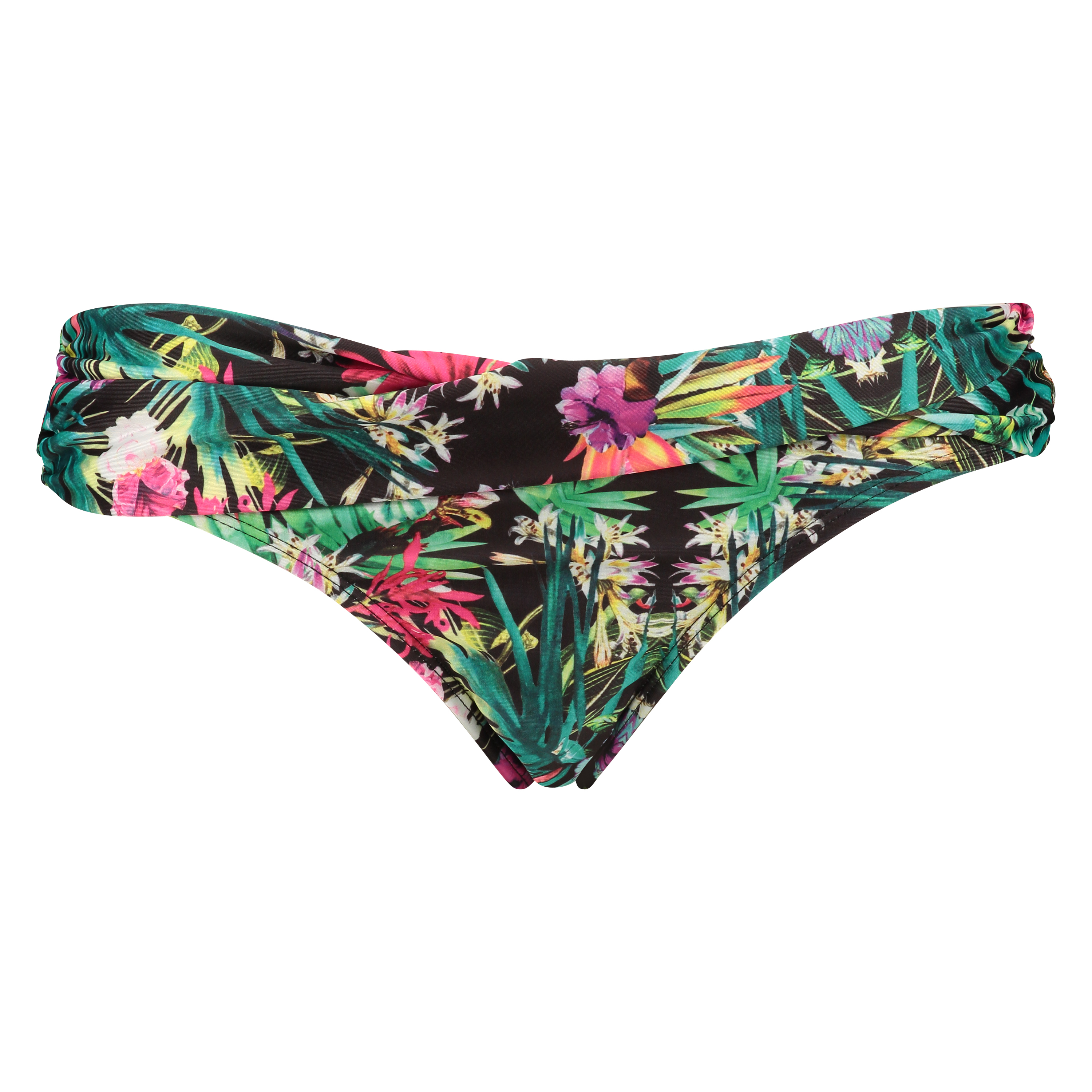 Bikini bottoms Jungle fever twist, Czarny, main