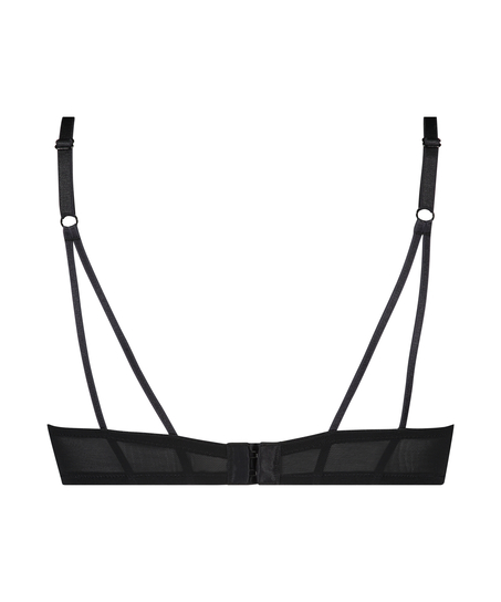 Padded push-up bra Bianca, Czarny