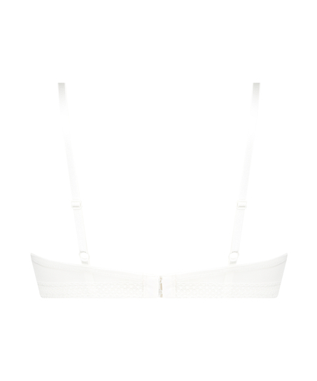 Usztywniony biustonosz maximizer z fiszbinami Bessie, Biały