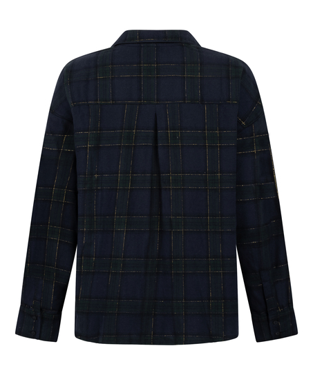 górna część piżamy Flanela, Niebieski