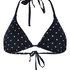 Triangle Bikini Top Luxe, Czarny