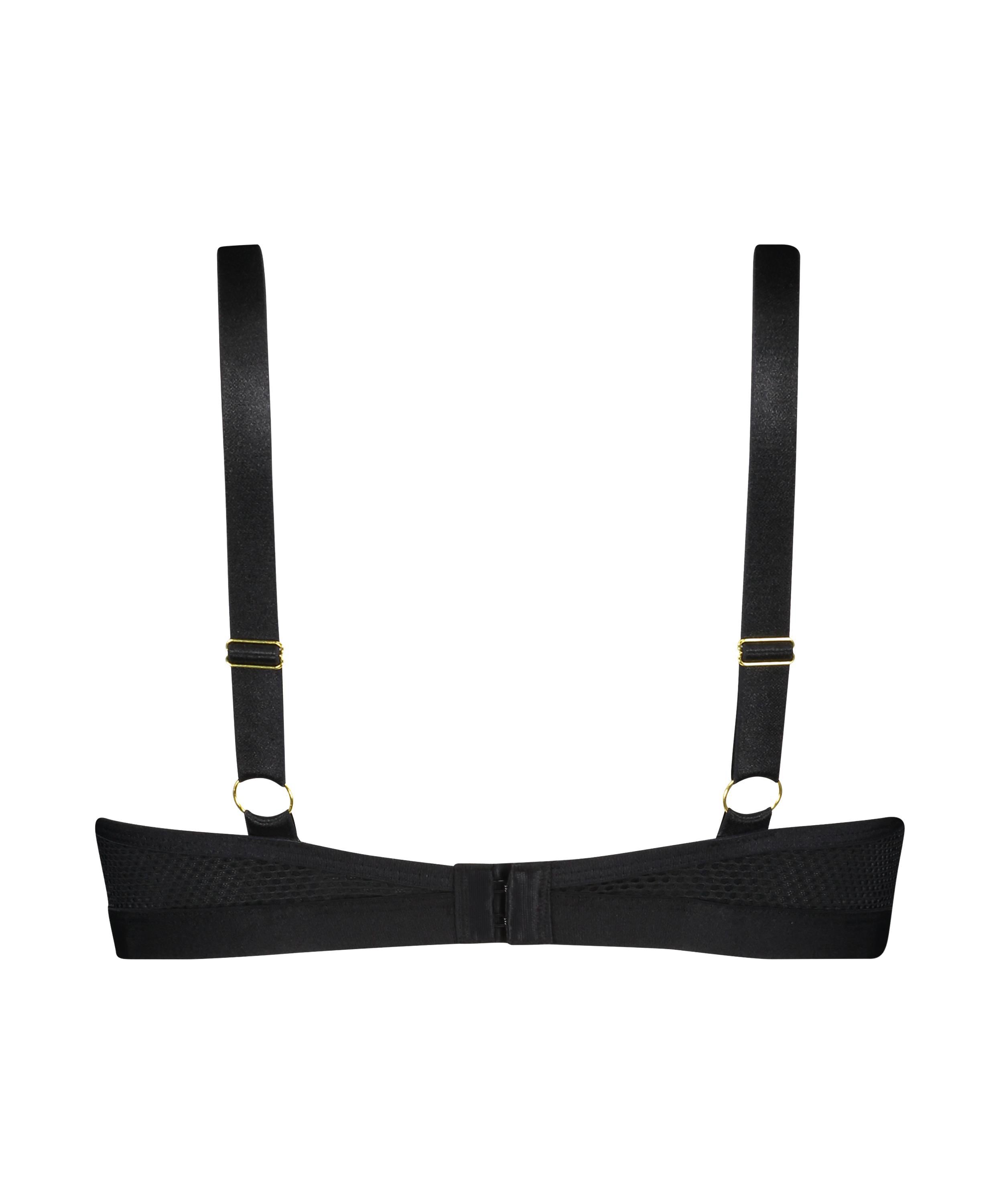 Nieusztywniany biustonosz z fiszbinami Sting, Czarny, main