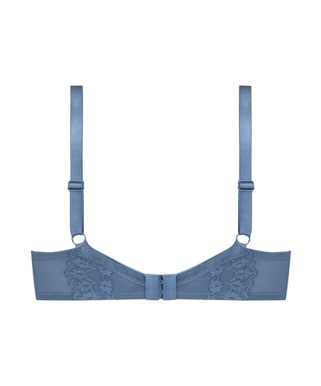 Biustonosz nieusztywniany z fiszbinami Daisy, Niebieski