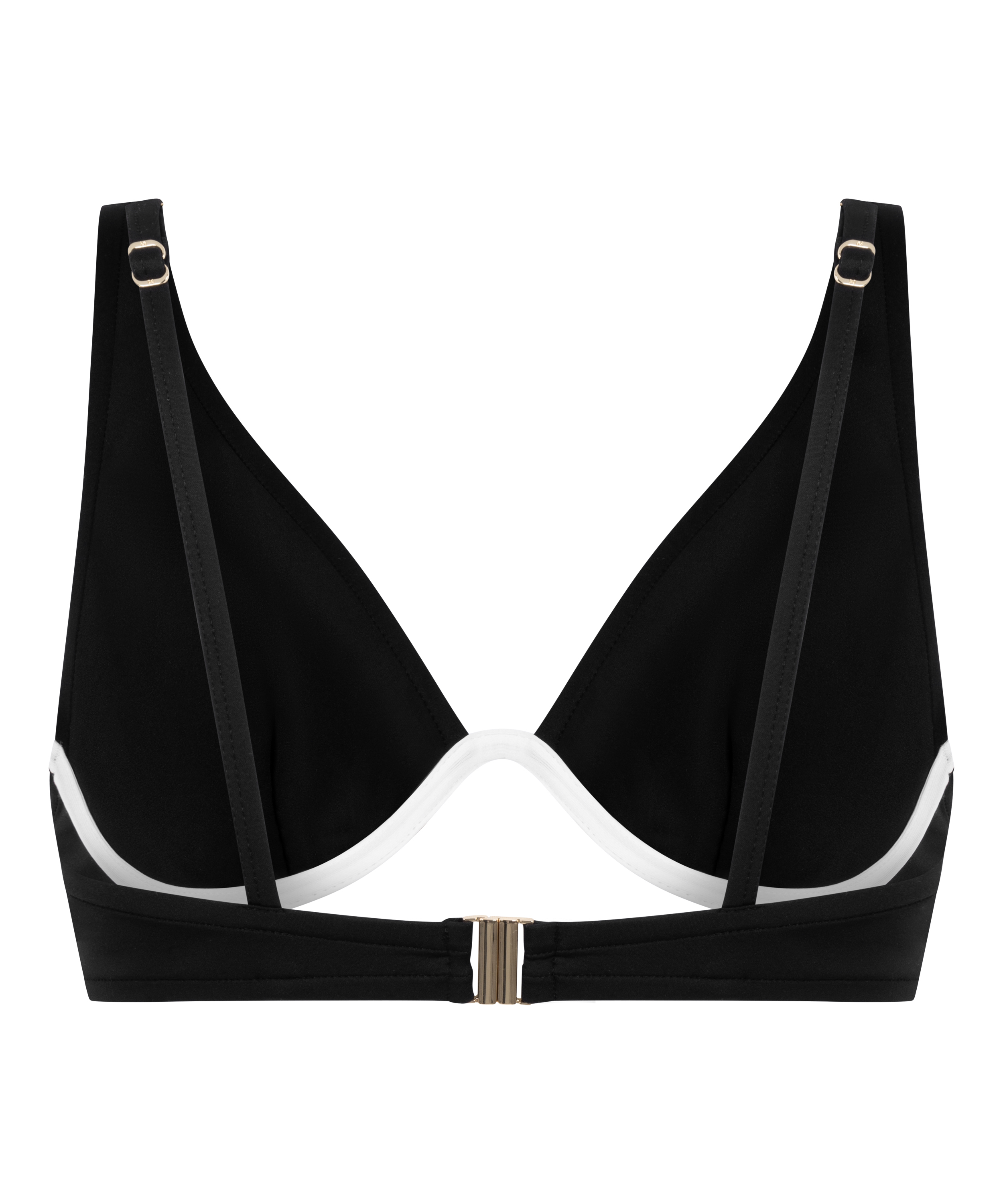 Neoprenowy top od bikini, Czarny, main