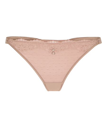 Stringi z wysokim wycięciem Laila, Brązowy