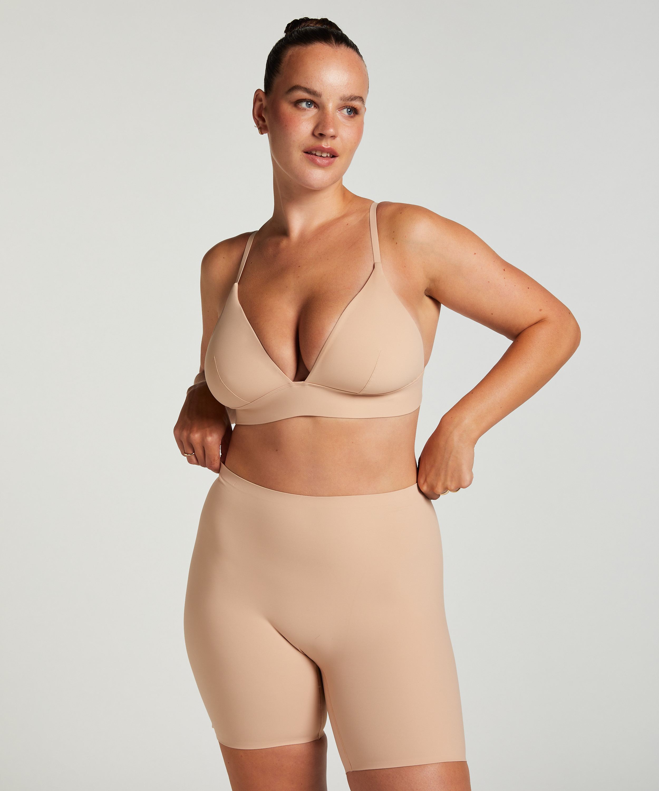 Tr&oacute;jkąt Bralette Smooth, Beżowy, main