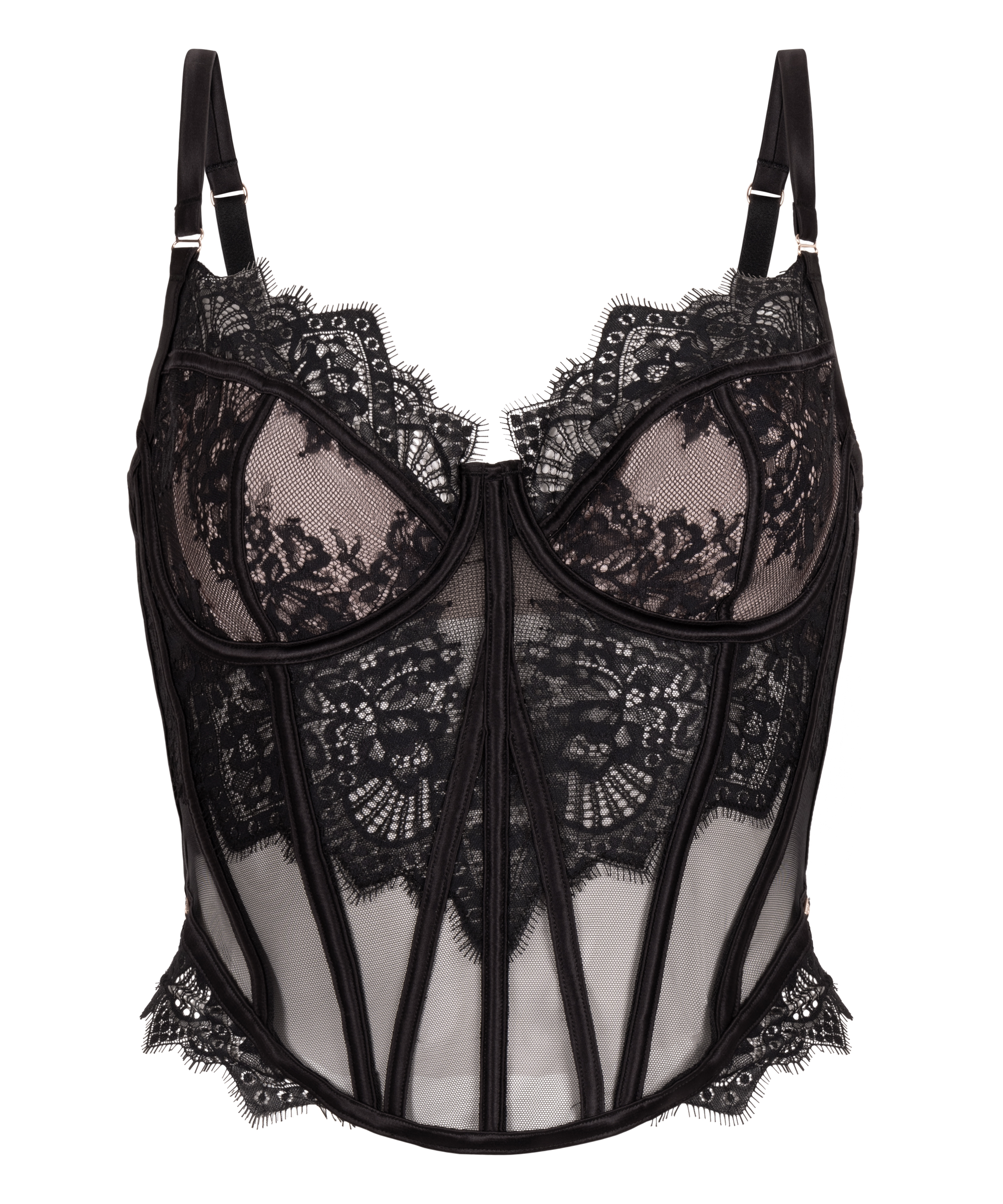 Gorset Zoe, Czarny, main