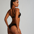 Biustonosz usztywniany z fiszbinami Seductress, Czarny