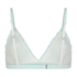 Mia Bralette - Tr&oacute;jkątny Biustonosz z Falbankami, Niebieski