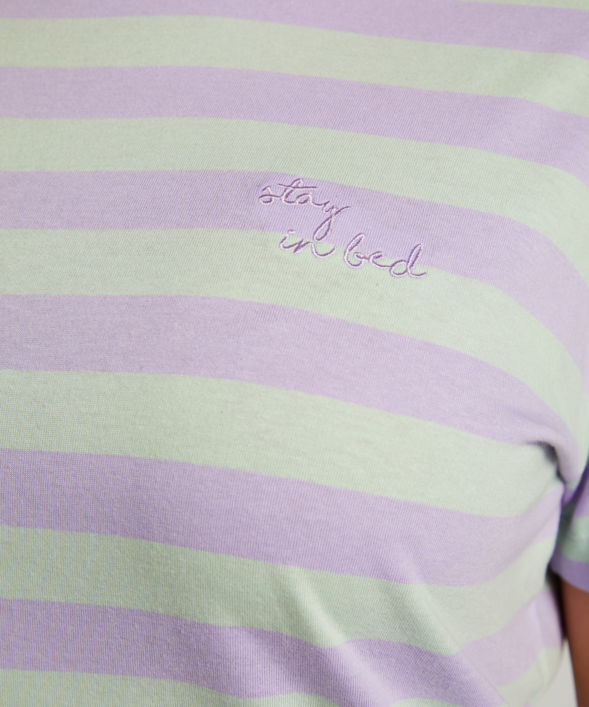 Koszula nocna z okrągłym dekoltem, Zielony, main