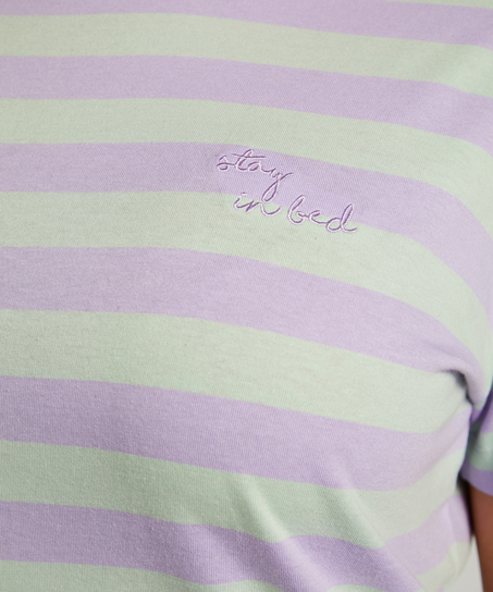 Koszula nocna z okrągłym dekoltem, Zielony