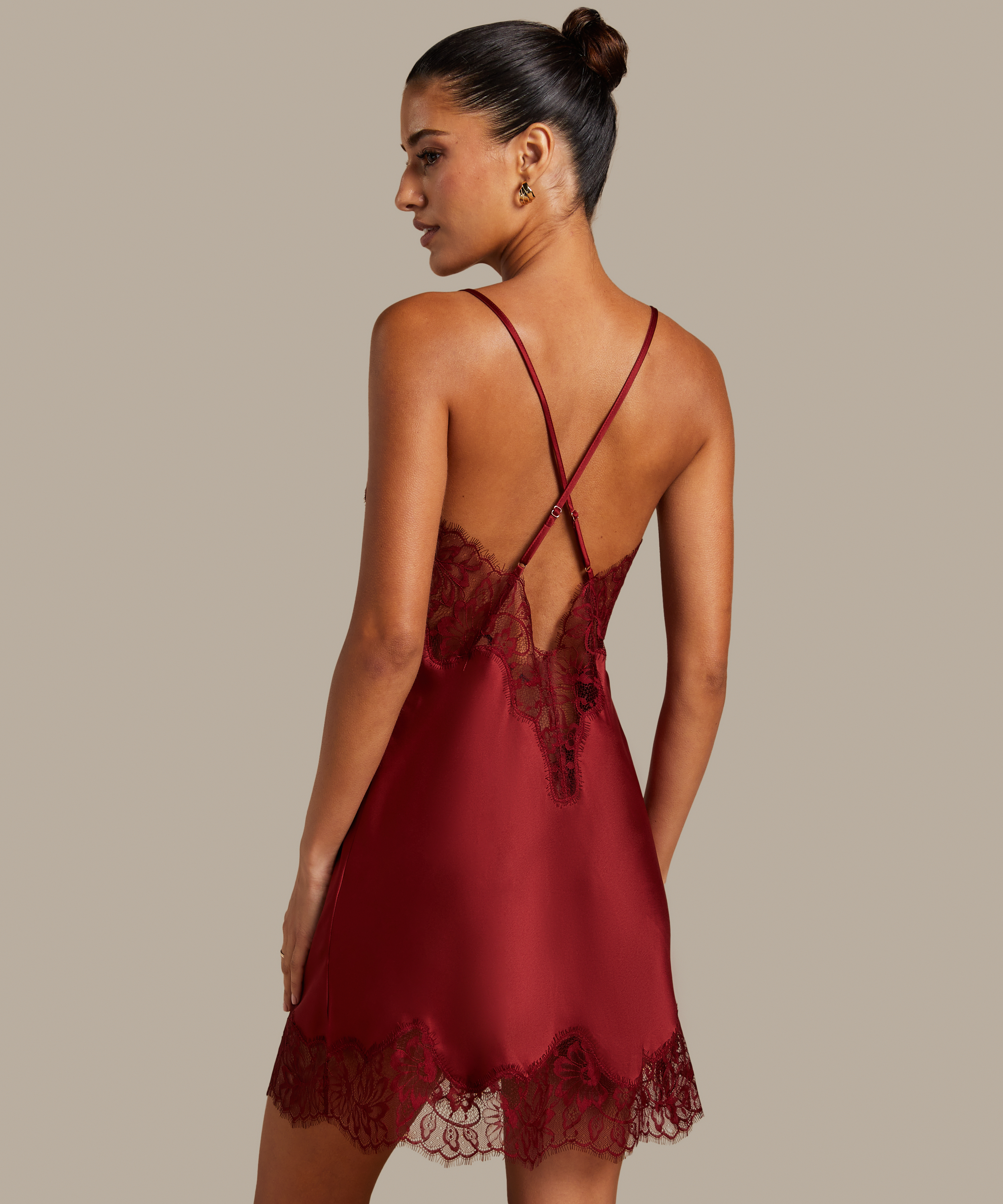 Koszulka nocna Valerie, Czerwony, main