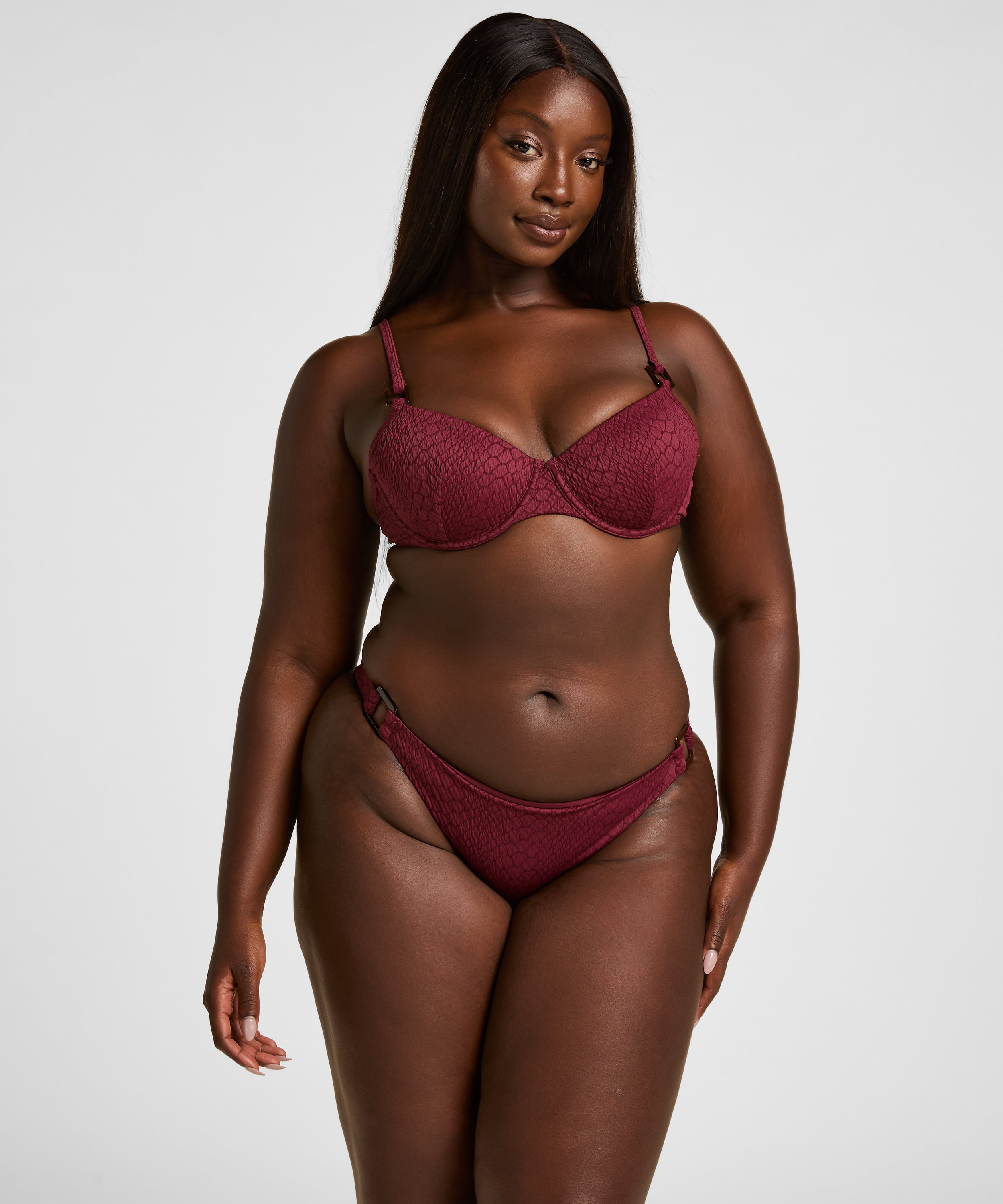 Tr&oacute;jkątny Top Bikini Aruba, Fioletowy, main