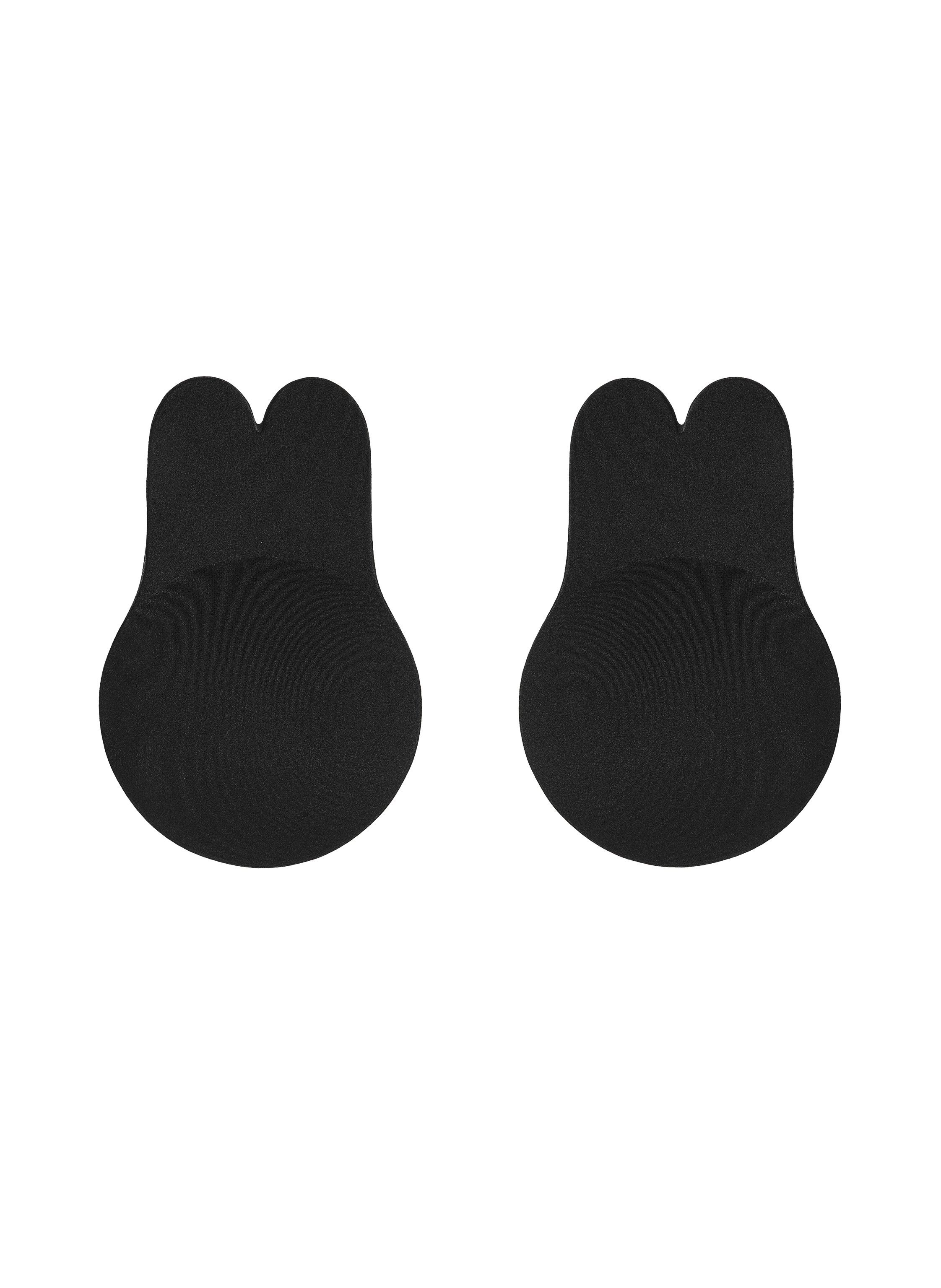 Przyklejane miseczki unoszące biust, Czarny, main