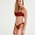 Cali Padded Strapless Underwired Bikini Top Cup E+ Doutzen, Czerwony