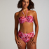 G&oacute;ra od bikini w kwiaty miseczki E +, R&oacute;żowy