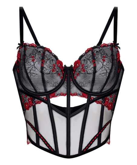 Gorset Peonie, Czarny