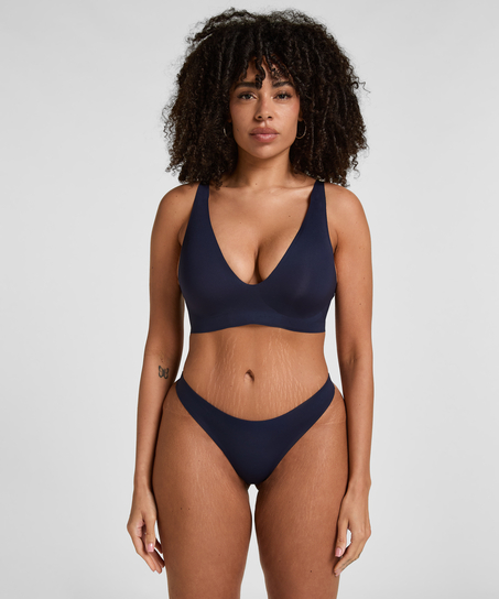 Super Comfort Stringi, Niebieski
