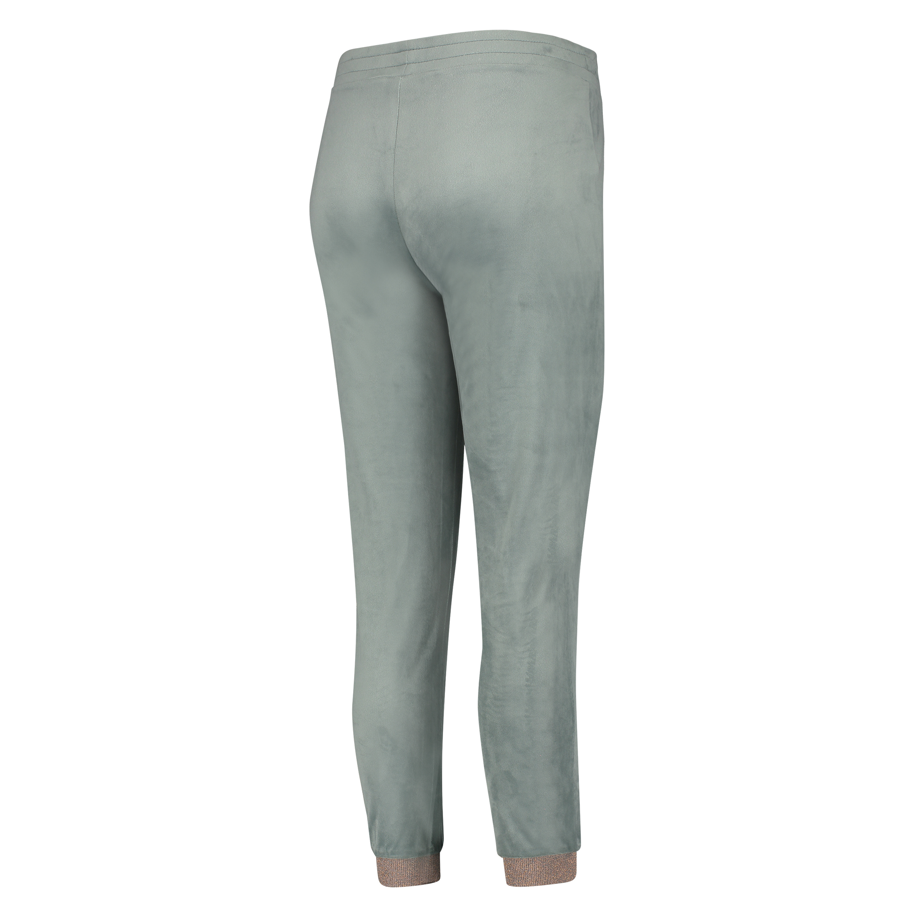 Tall velours Jogging pants, Zielony, main