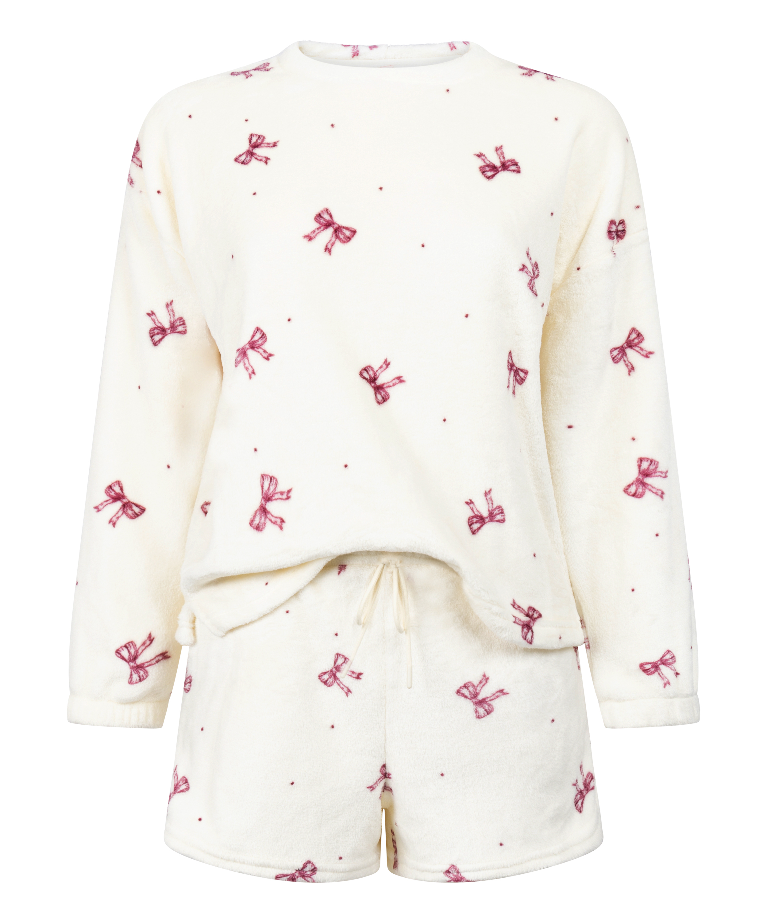 Piżama z i polaru, Biały, main