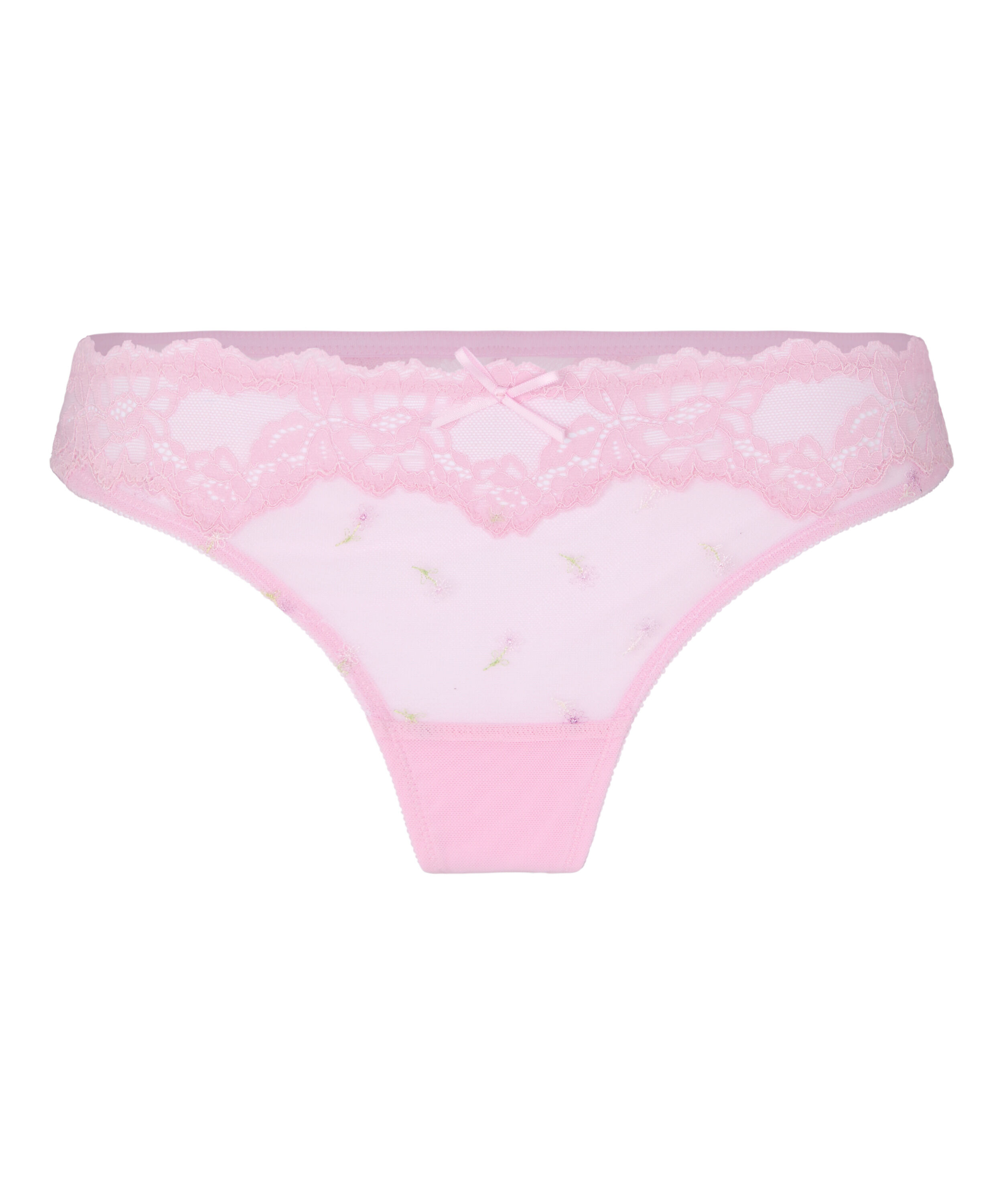 Suspenderbelt Flora, R&oacute;żowy