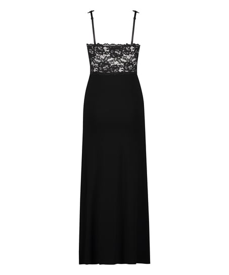 Halka Nora Lace Long, Czarny