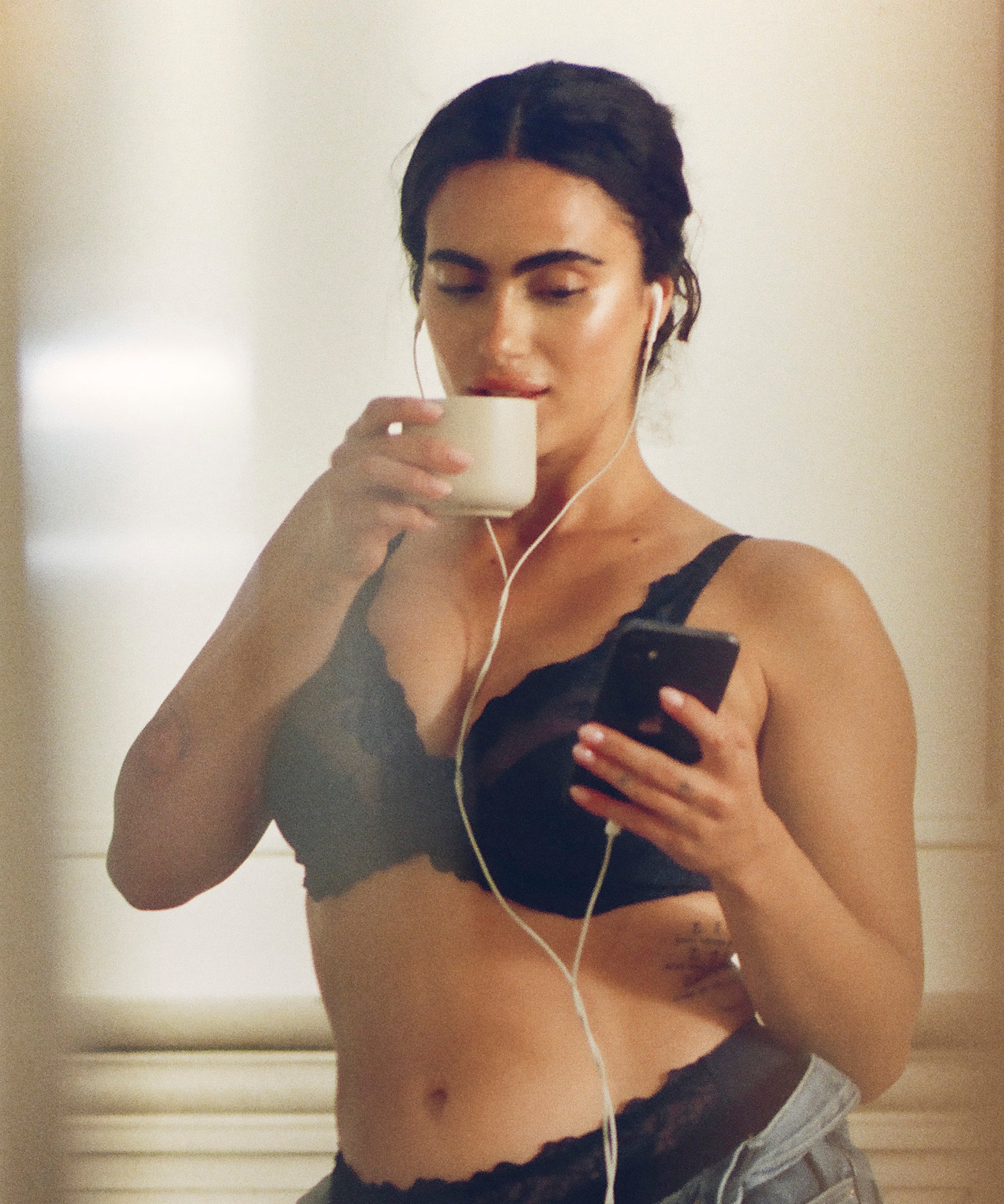 Biustonosz nieusztywniany z fiszbinami Diva, Niebieski, main