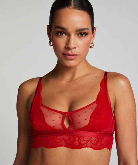 Biustonosz bralette Pippa, Czerwony
