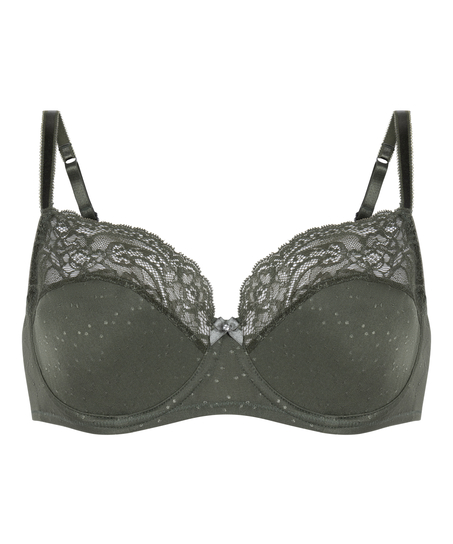 Biustonosz nieusztywniany z fiszbinami Sophie, Zielony