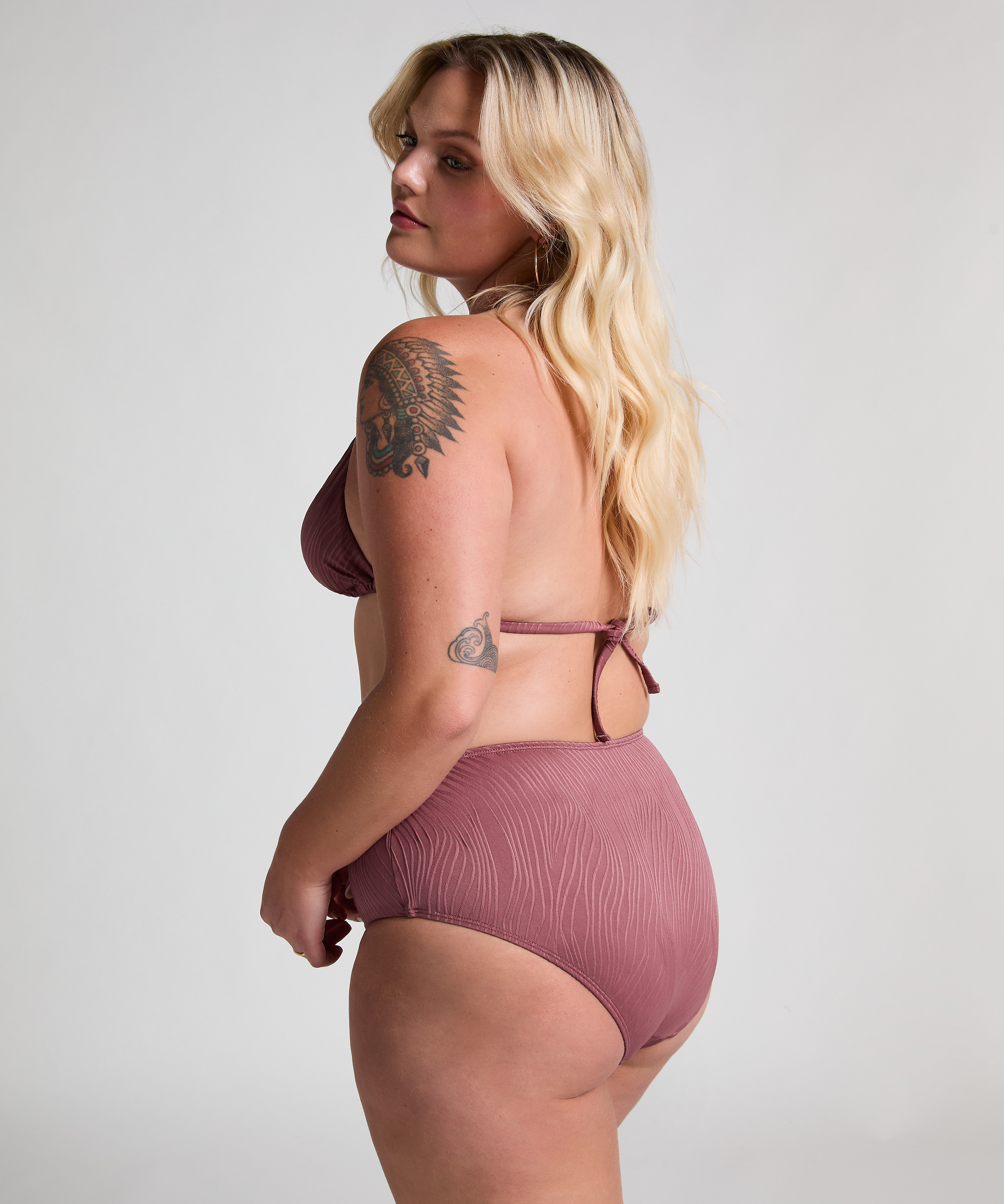 Majtki od bikini Rio z wysokim stanem, Fioletowy, main
