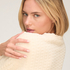 Komplet Piżamy Cable Fleece Heart, Biały