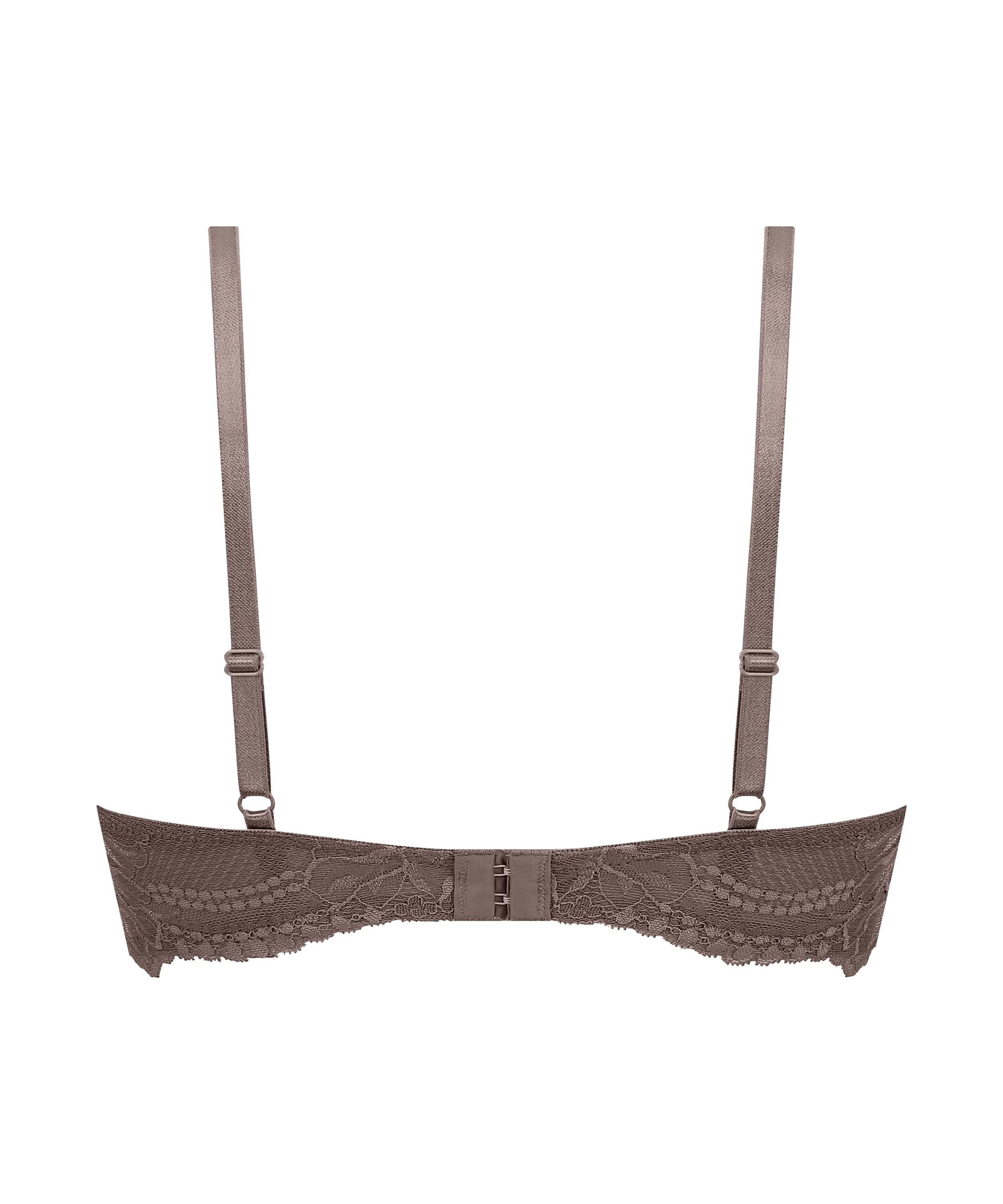 Usztywniony biustonosz bez fiszbinów Leonie, Brązowy, main