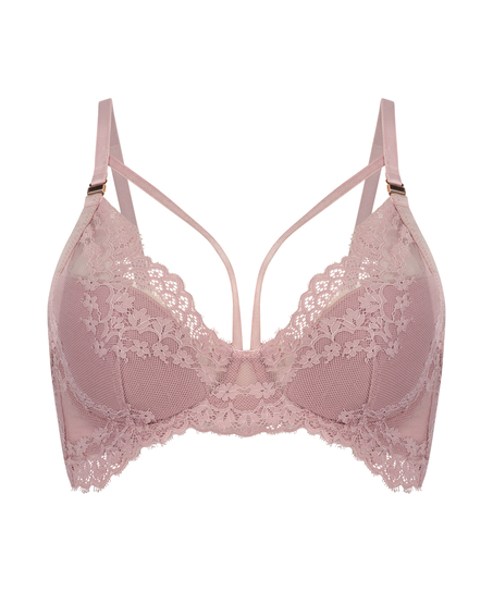 Lucy biustonosz z wkładkami i fiszbinami, Fioletowy