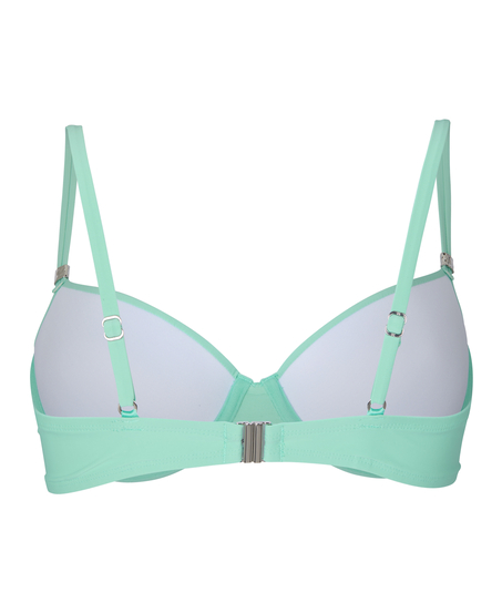 Luksusowy Biustonosz Bikini z Fiszbinami i Wkładkami, Zielony