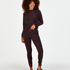 Long-Sleeved Fleece Top, Czerwony
