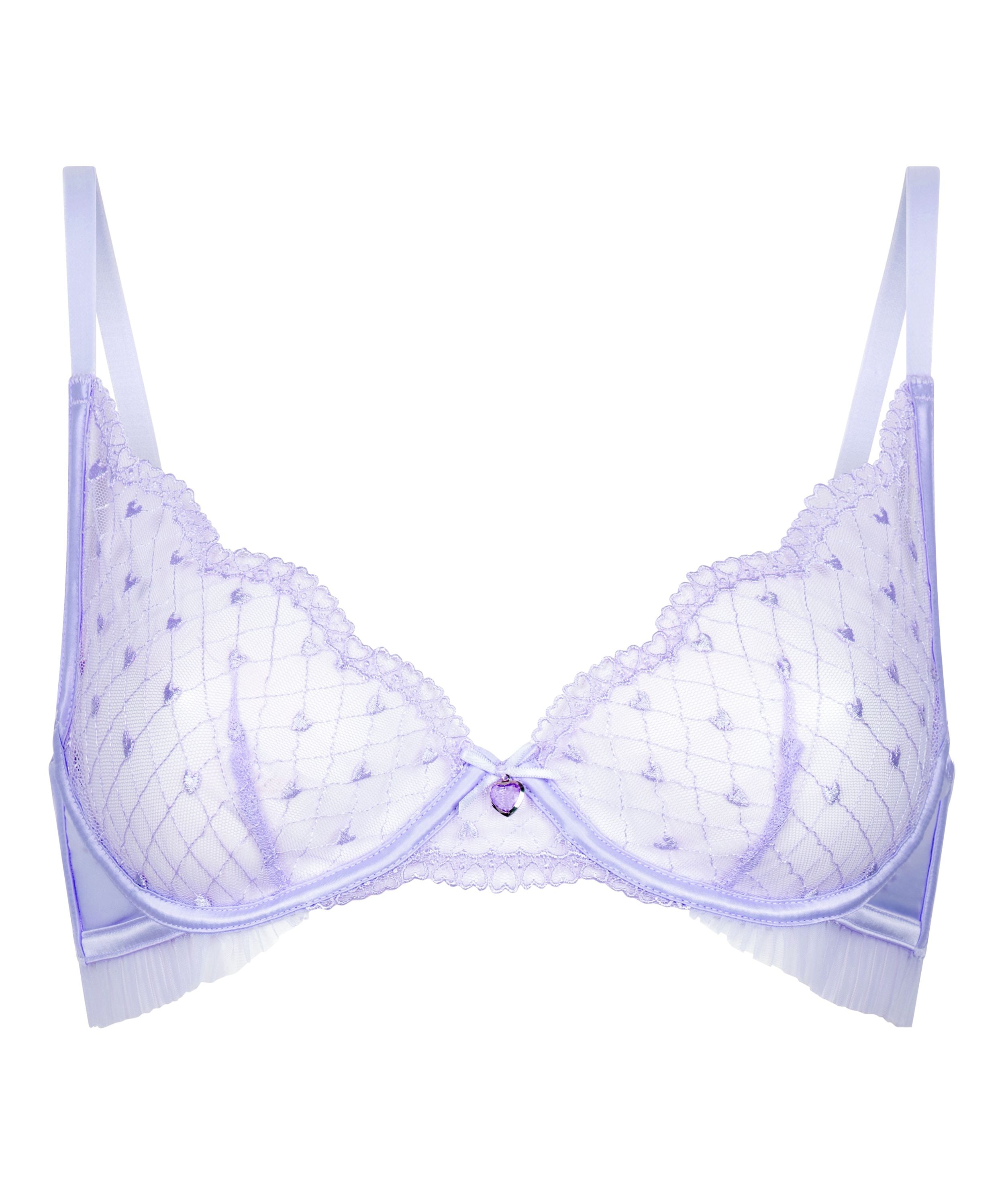 Nieusztywniany biustonosz z fiszbinami Cordelie, Fioletowy, main