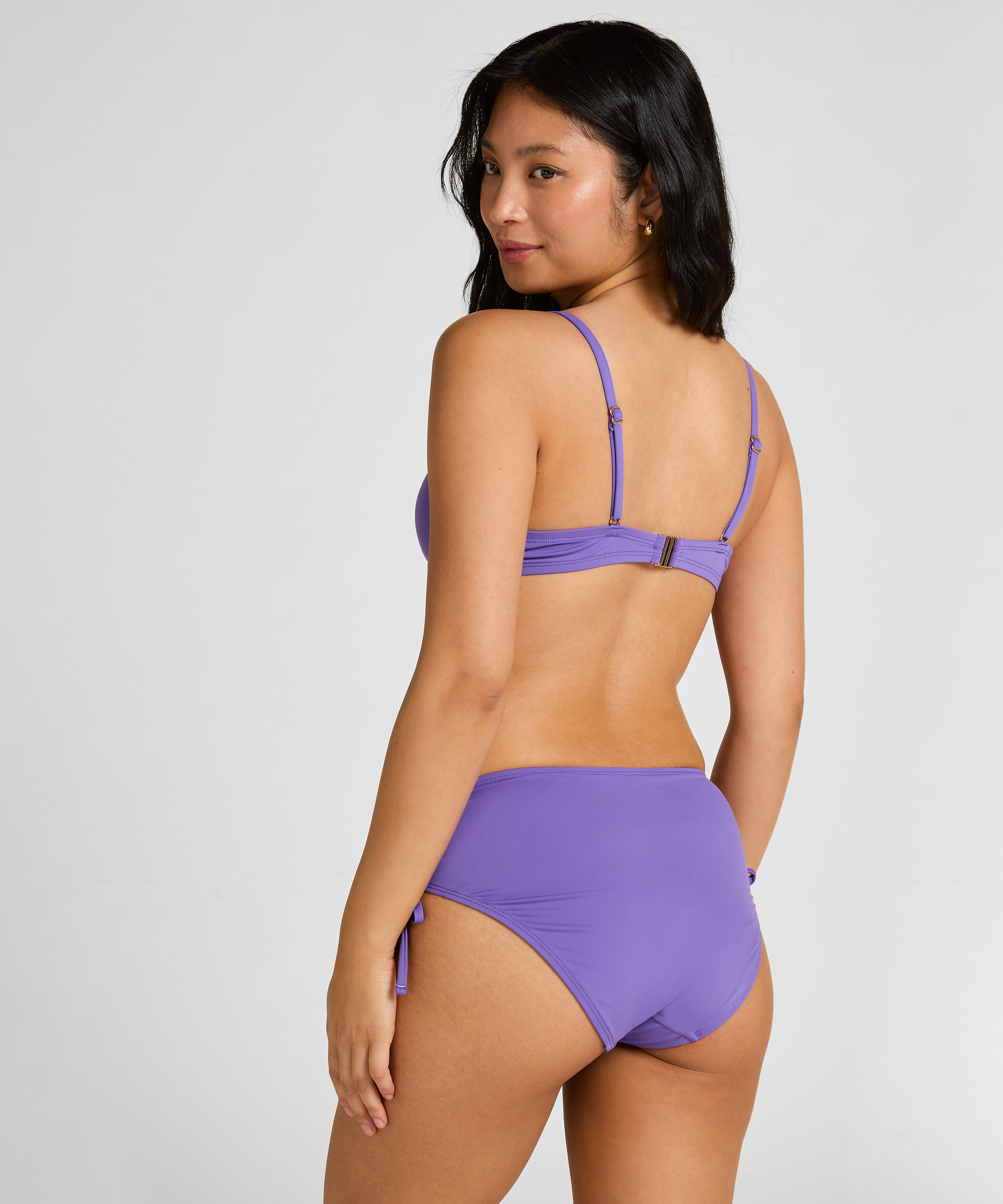 Midi Bikini Bottom Luxe, Fioletowy, main