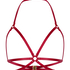 Otwarty biustonosz bralette, Czerwony
