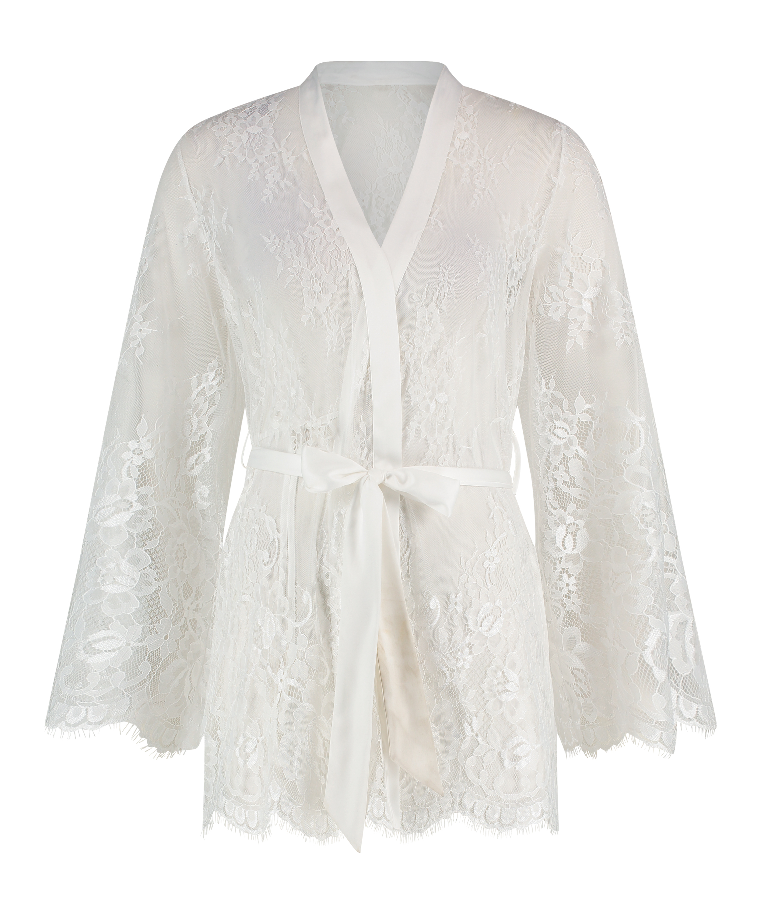 Kimono z koronką Isabelle, Biały, main