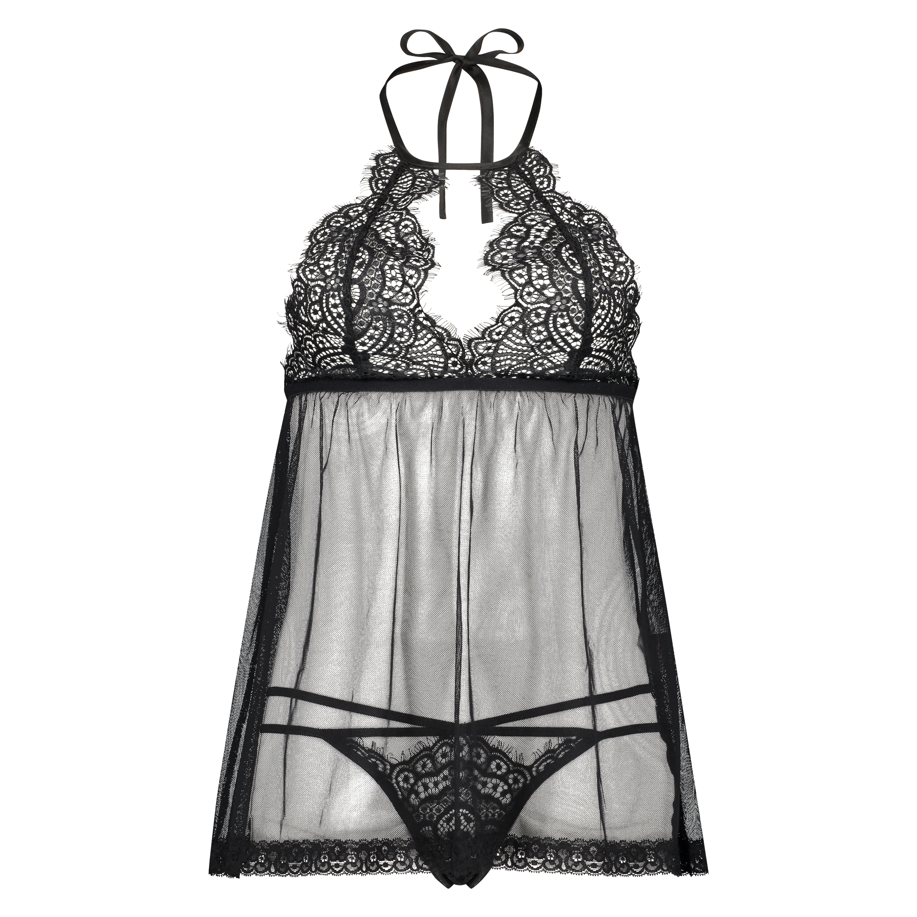 Babydoll Lace, Czarny, main