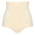 Obcisłe modelujące majtki z wysokim stanem - poziom 3, Beżowy