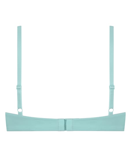 Biustonosz usztywniany z fiszbinami Plunge, Niebieski