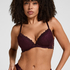 Padded Underwired Longline Bra Aveline, Fioletowy