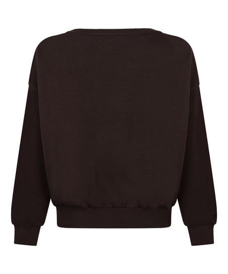 Boatneck Sweater Audrey, Brązowy