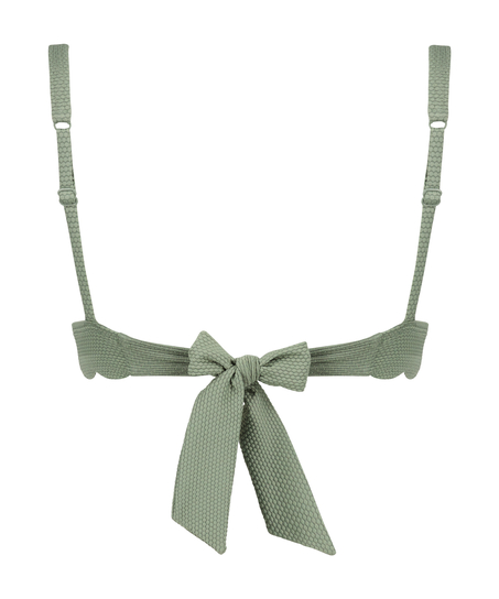 G&oacute;ra od bikini typu tr&oacute;jkąt Scallop, Zielony