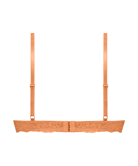 Wyściełany biustonosz push-up z fiszbinami Marine, Pomarańczowy