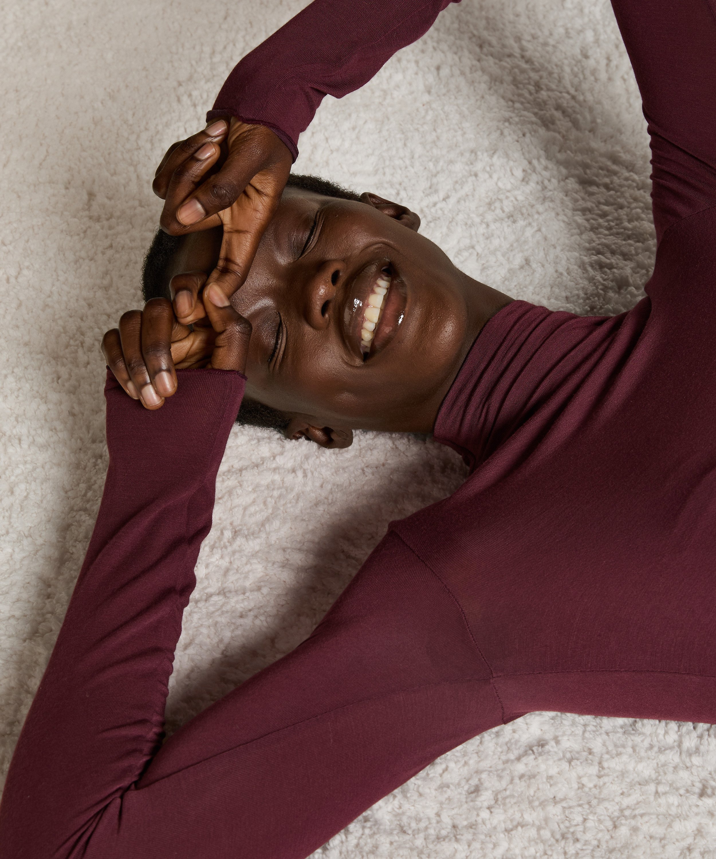 super miękki golf z kaszmirem top, Fioletowy, main