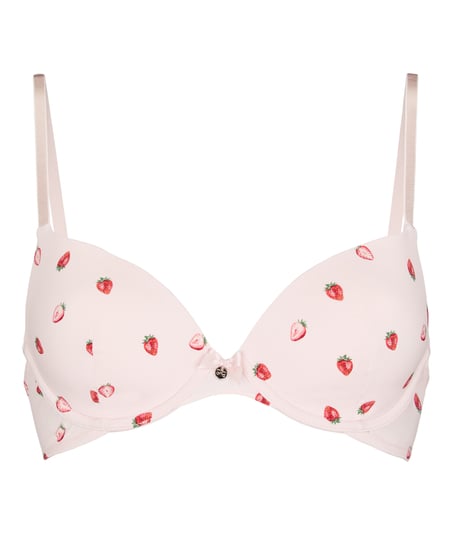 Biustonosz usztywniany z fiszbinami Plunge, R&oacute;żowy